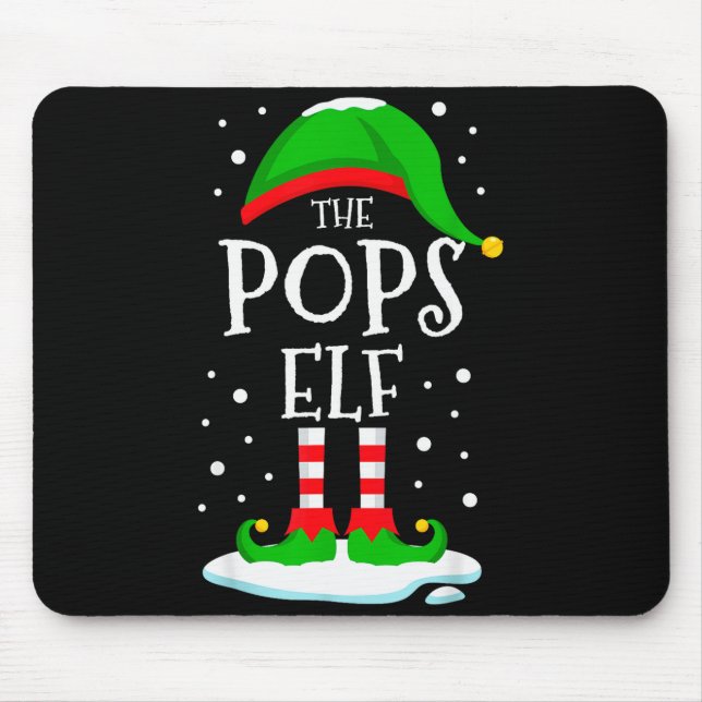 The Ps Elf Christmas Family Matching Xmas Grandpa  Mouse Pad (Front)