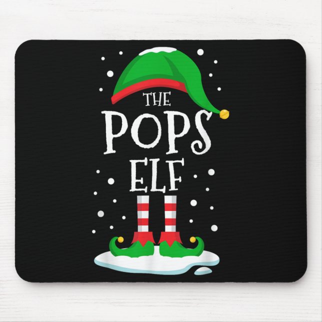 The Ps Elf Christmas Family Matching Xmas Grandpa  Mouse Pad (Front)