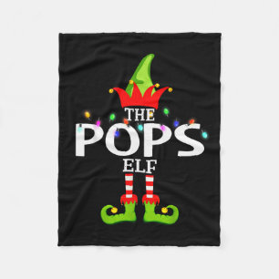 The Ps Elf Christmas Matching Pajamas Fleece Blanket
