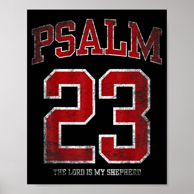 The Psalm 23 Jersey Lord Shepherd Poster (Front)