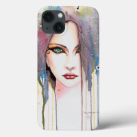The Psychic Watercolor Modern Art Portrait
