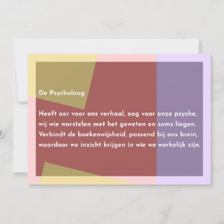 The Psychologist Thank You Card