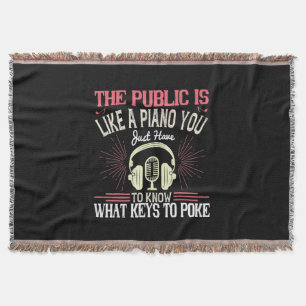 The Public Is Like A Piano Throw Blanket