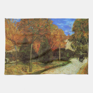 The Public Park at Arles by Vincent van Gogh Tea Towel