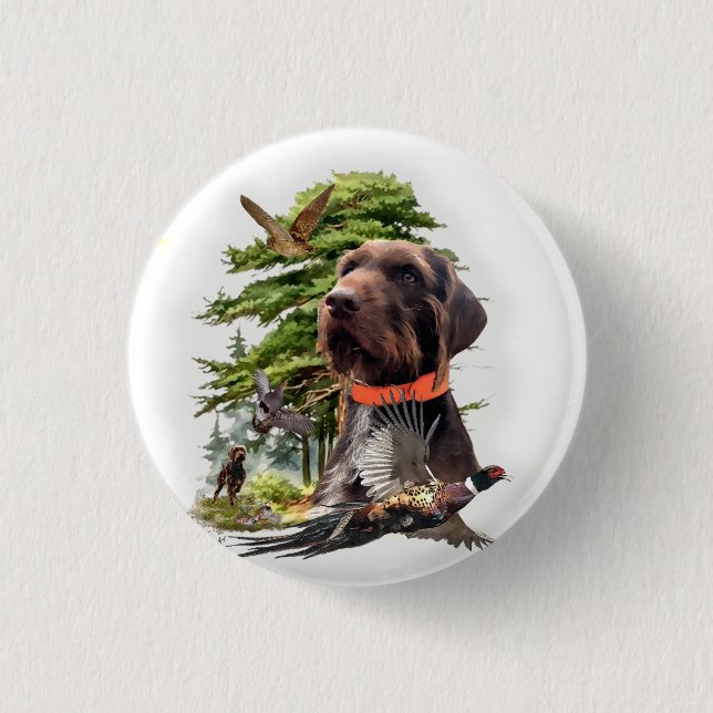 The Pudelpointer  3 Cm Round Badge (Front)