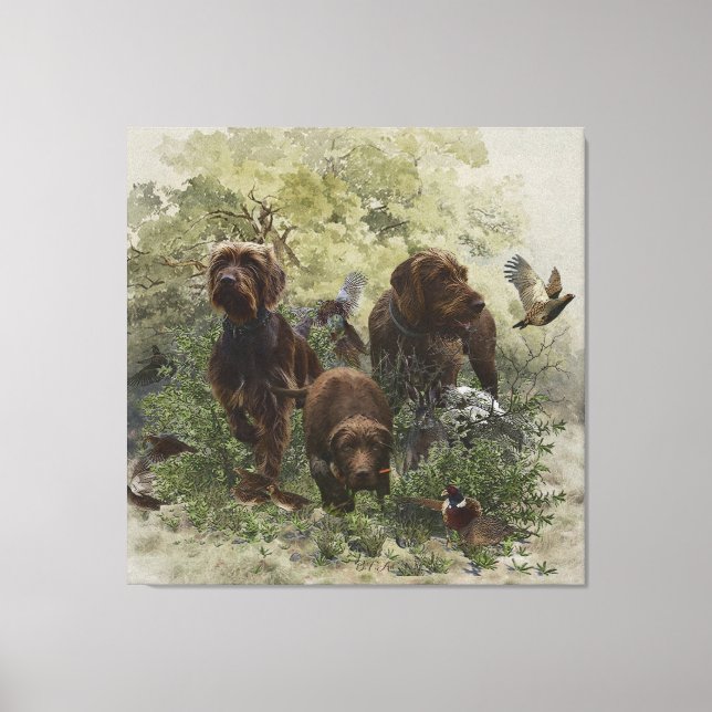 The Pudelpointer     Canvas Print (Front)