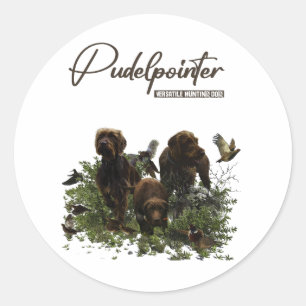 The Pudelpointer    Classic Round Sticker