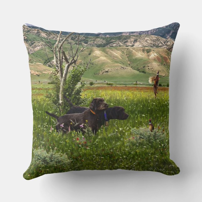 The Pudelpointer  Cushion (Back)