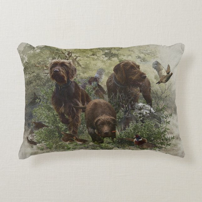 The Pudelpointer   Decorative Cushion (Front)