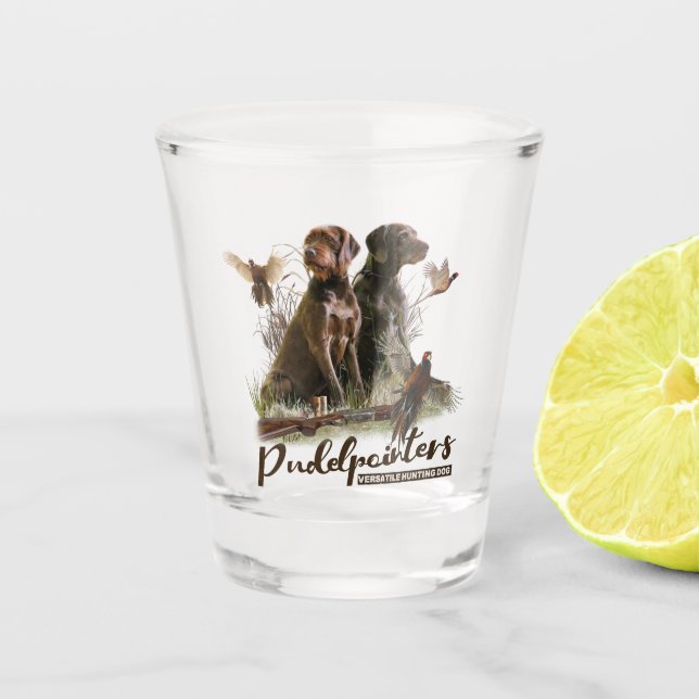 The Pudelpointer     Shot Glass (Front)
