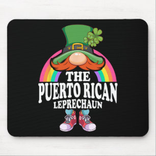 The Puerto Rican Leprechaun St Patricks Day Costum Mouse Pad