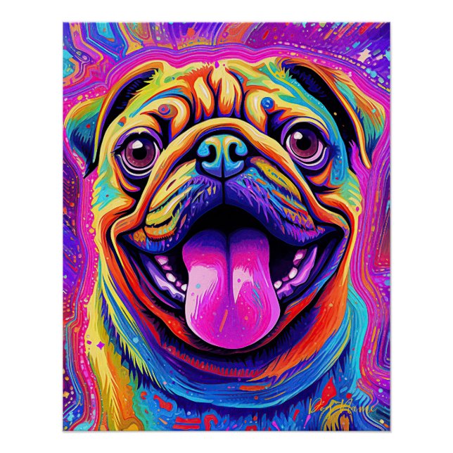 The Pug Dog 001 - Zetton Ziana Poster (Front)