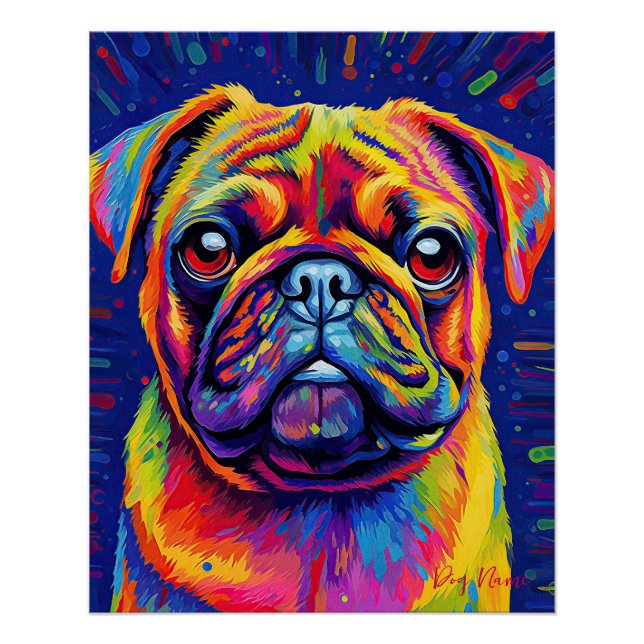 The Pug Dog 004 - Zetton Ziana Poster (Front)