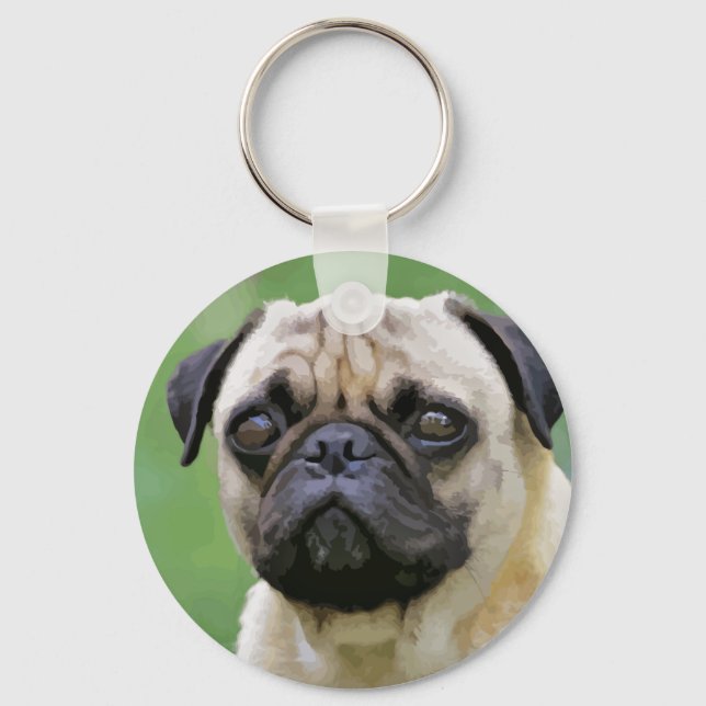 The Pug Dog Key Ring (Front)