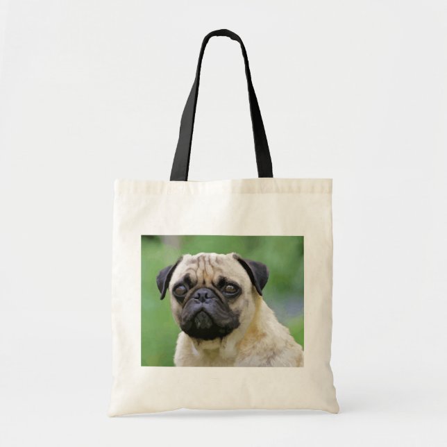 The Pug Dog Tote Bag (Front)