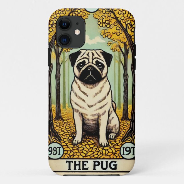 The Pug Tarot Card                                 Case-Mate iPhone Case (Back)