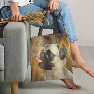 The Pug, The Butterfly and The Universe Tote Bag
