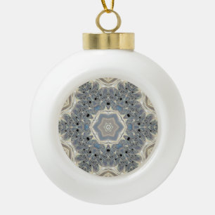 The Pulse of a Fractal Dream Ceramic Ball Christmas Ornament