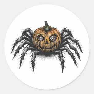 The Pumpkin-Headed Crawler Classic Round Sticker