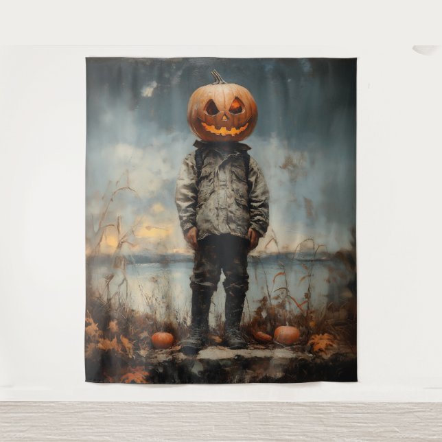 The Pumpkin-Headed Wanderer Tapestry (Front)