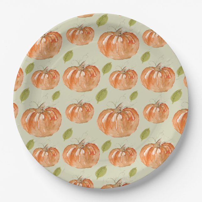 The Pumpkin Patch Paper Plate (Front)