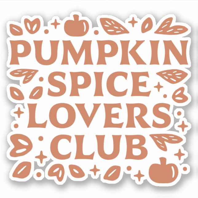 The Pumpkin Spice Lovers Club (Front)