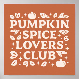 The Pumpkin Spice Lovers Club Poster