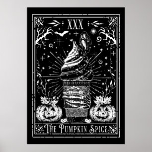 The Pumpkin Spice Tarot Card Poster