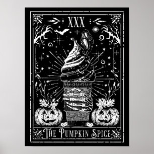 The Pumpkin Spice Tarot Card Poster