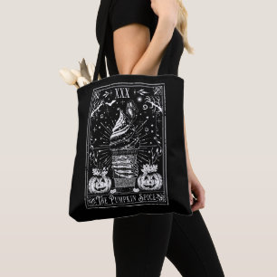 The Pumpkin Spice Tarot Card Tote Bag