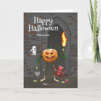 The Pumpkins Trick or Treat Card