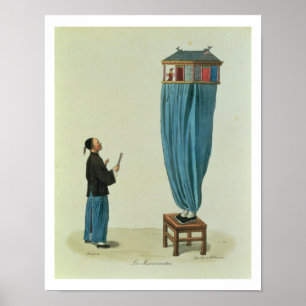 The Puppets, engraved by Mlle. Formentin, pub. 182 Poster