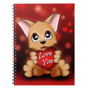 The puppy loves you notebook
