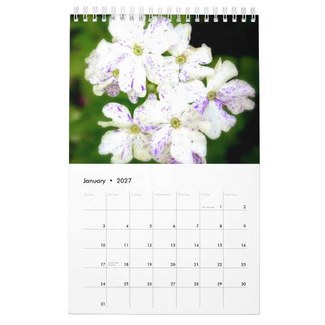 The Purple Garden 2015 Calendar (Jan 2027)