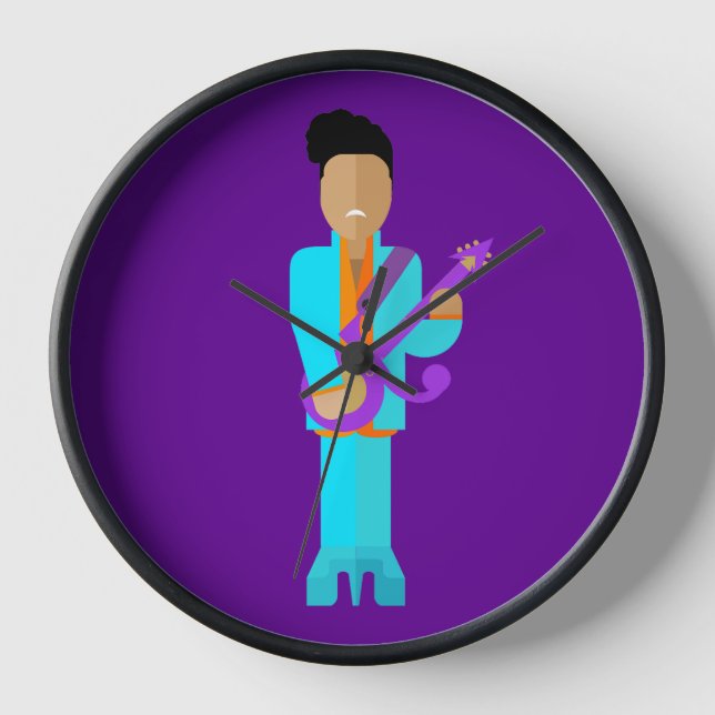 The Purple Pixie - Funk Legend Wall Clock (Front)
