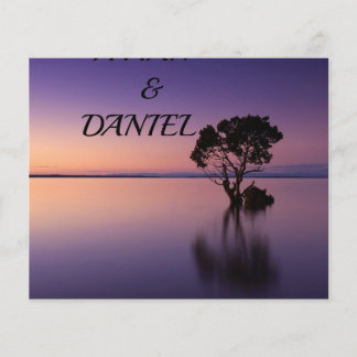 THE PURPLE WEDDING INVITATION FLYER