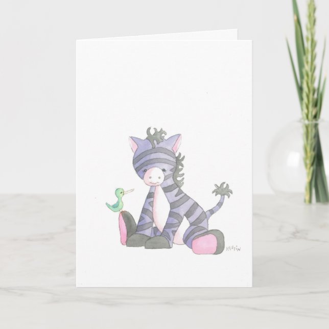 The Purple Zebra, Chasing the Rainbows  Card (Front)