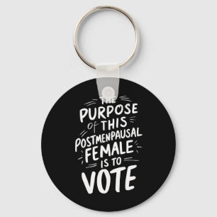 The Purpose For This Post Menopausal Harris Walz  Key Ring