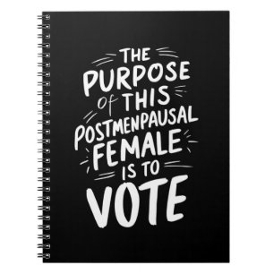 The Purpose For This Post Menopausal Harris Walz Notebook
