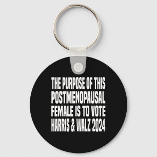 The Purpose Fotr This Post Menopausal Female Harri Key Ring