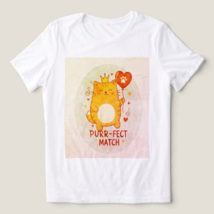 The "Purr-fect Match" Royal Premium Tri-Blend Tee