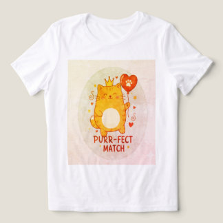 The "Purr-fect Match" Royal Premium Tri-Blend Tee