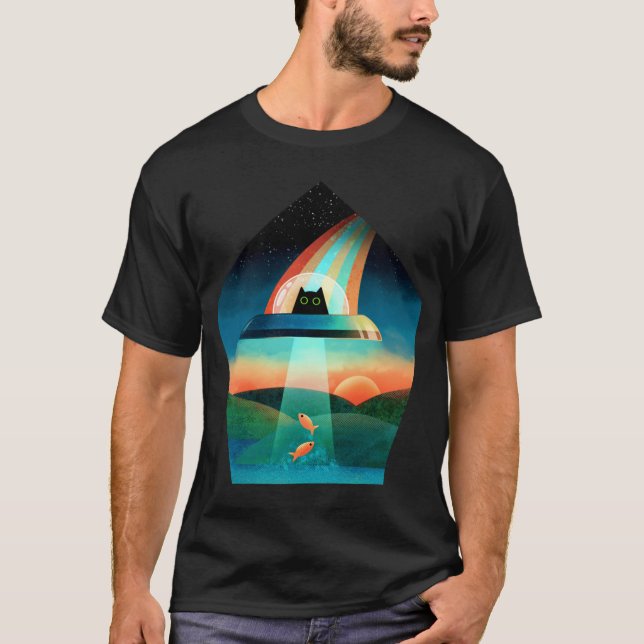 The Purrfect Alien funny T-Shirt (Front)