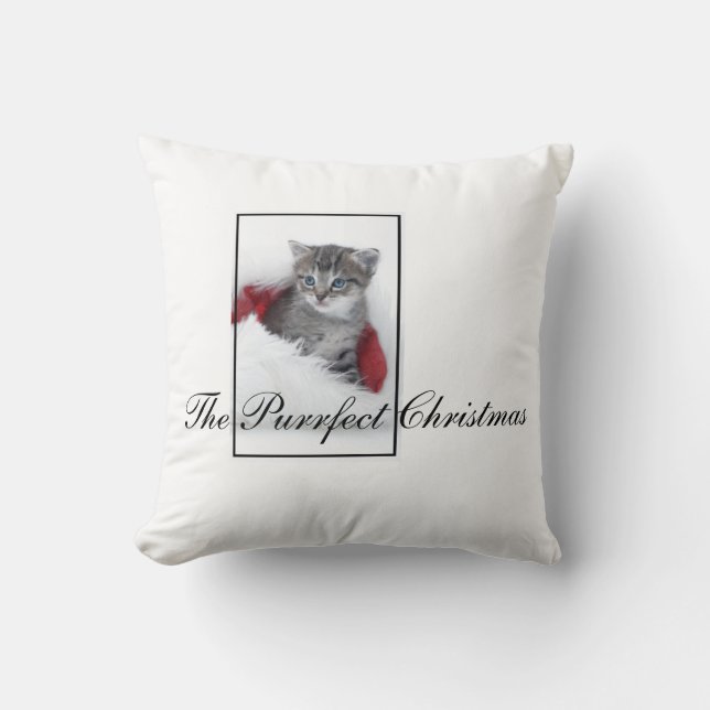 The Purrfect Christmas Cushion (Front)