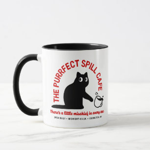 The Purrfect Spill Cafe 11 oz. Combo Mug