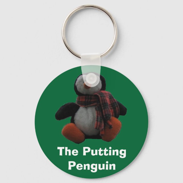 The Putting Penguin Key Ring (Front)