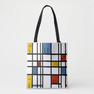 The puzzle of Amsterdam (Mondrian style) Tote Bag