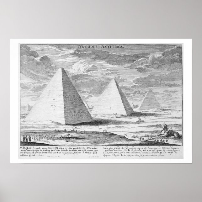 The Pyramids of Egypt, plate 4 from 'Entwurf einer Poster (Front)
