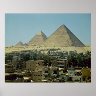 The Pyramids of Giza, c.2589-30 BC, Old Kingdom Poster