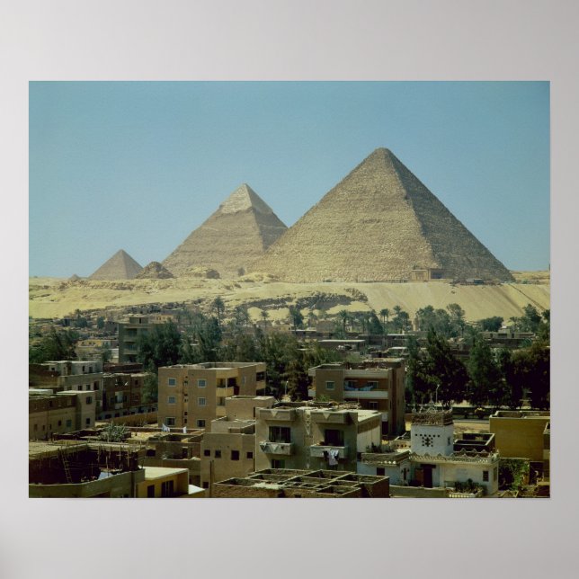 The Pyramids of Giza, c.2589-30 BC, Old Kingdom Poster (Front)